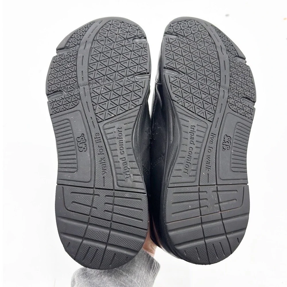 SAS Tour II Lace Up Sneaker Black Leather Comfort Wide Width Sneakers Size 9 WW